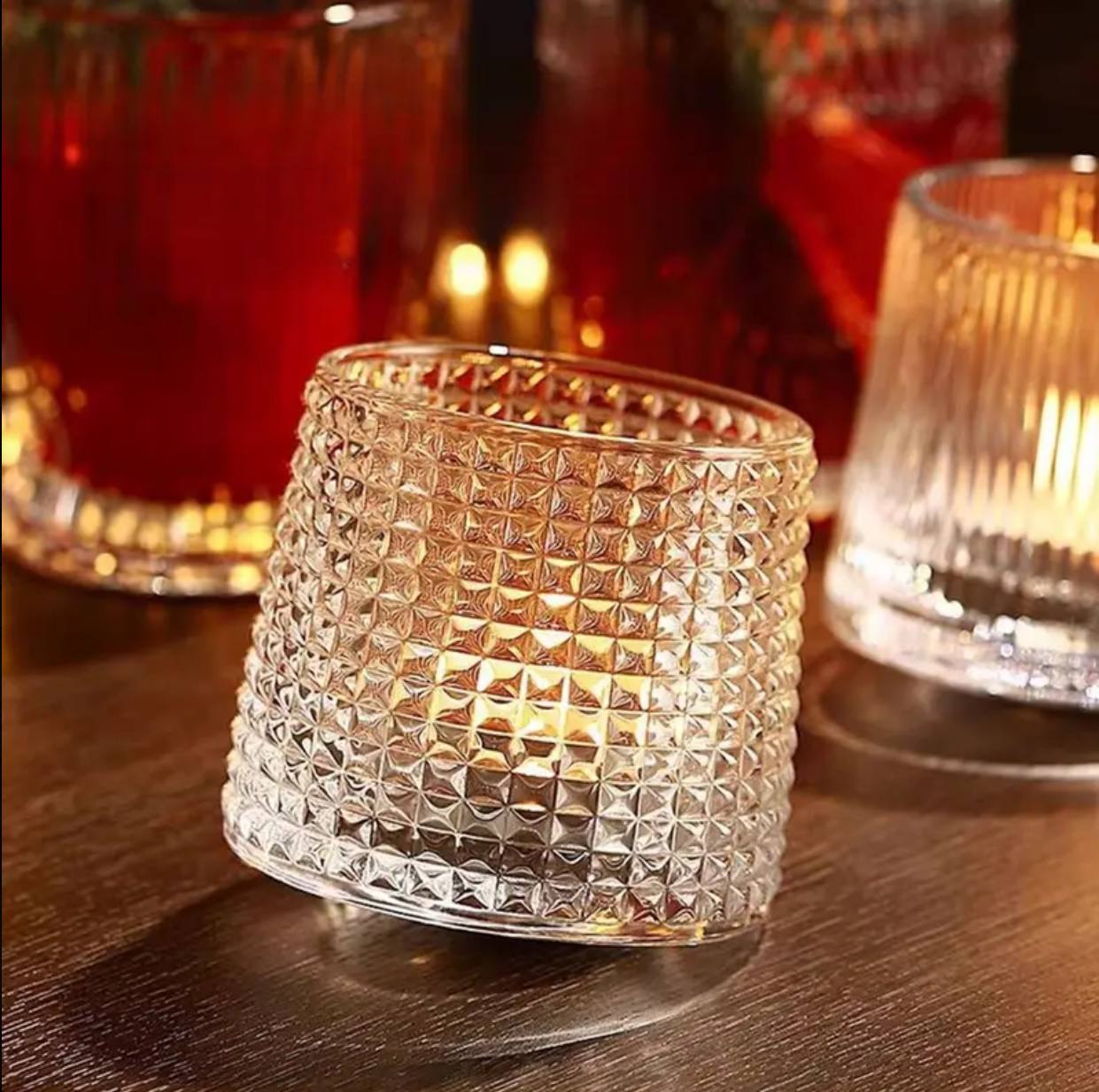 6pc AESTHETICS wobbling drinkware glass