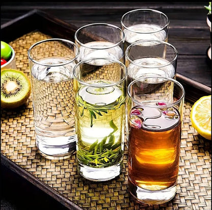 6pc Long Luxe drinkware glass