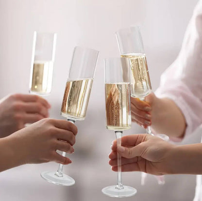 2pc Crystal Glass Champagne Cup