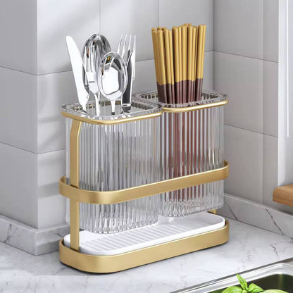 Wall mount cutlery organizer