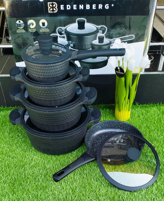 10pcs Edenburg  Nonstick cookware set with Silicon handle