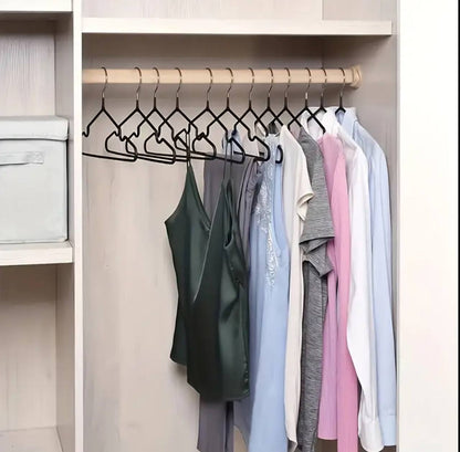 10pcs clothes hangers with antislip stainless steel hook