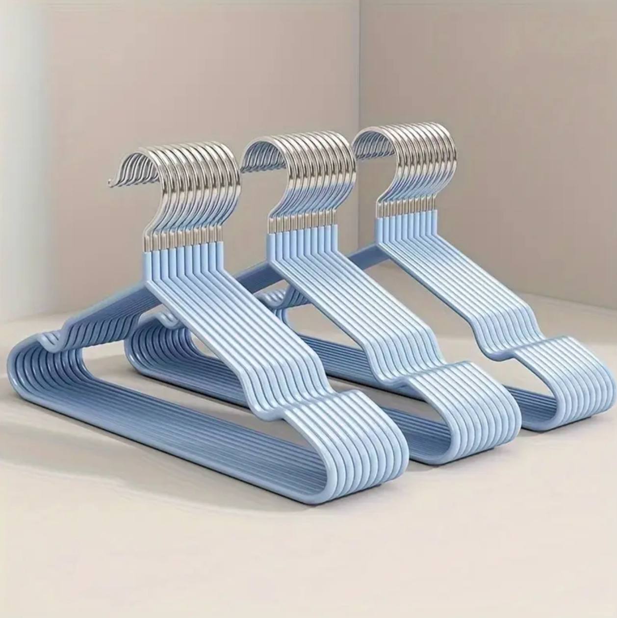 10pcs clothes hangers with antislip stainless steel hook