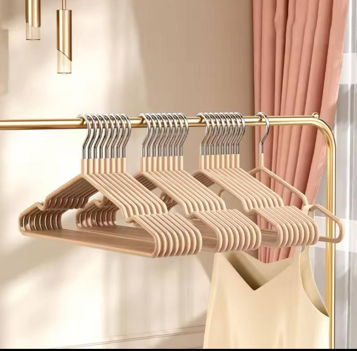 10pcs clothes hangers with antislip stainless steel hook