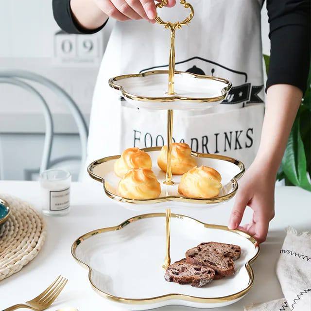 3 tier ceramic Dessert Cake Stand