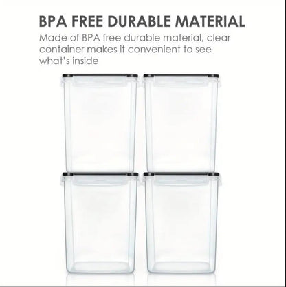 4pcs BPA free airtight Food storage containers.