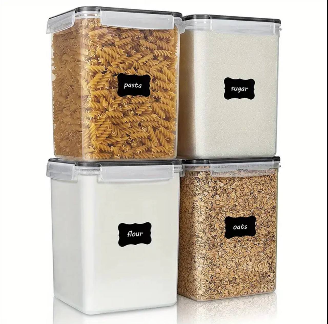 4pcs BPA free airtight Food storage containers.