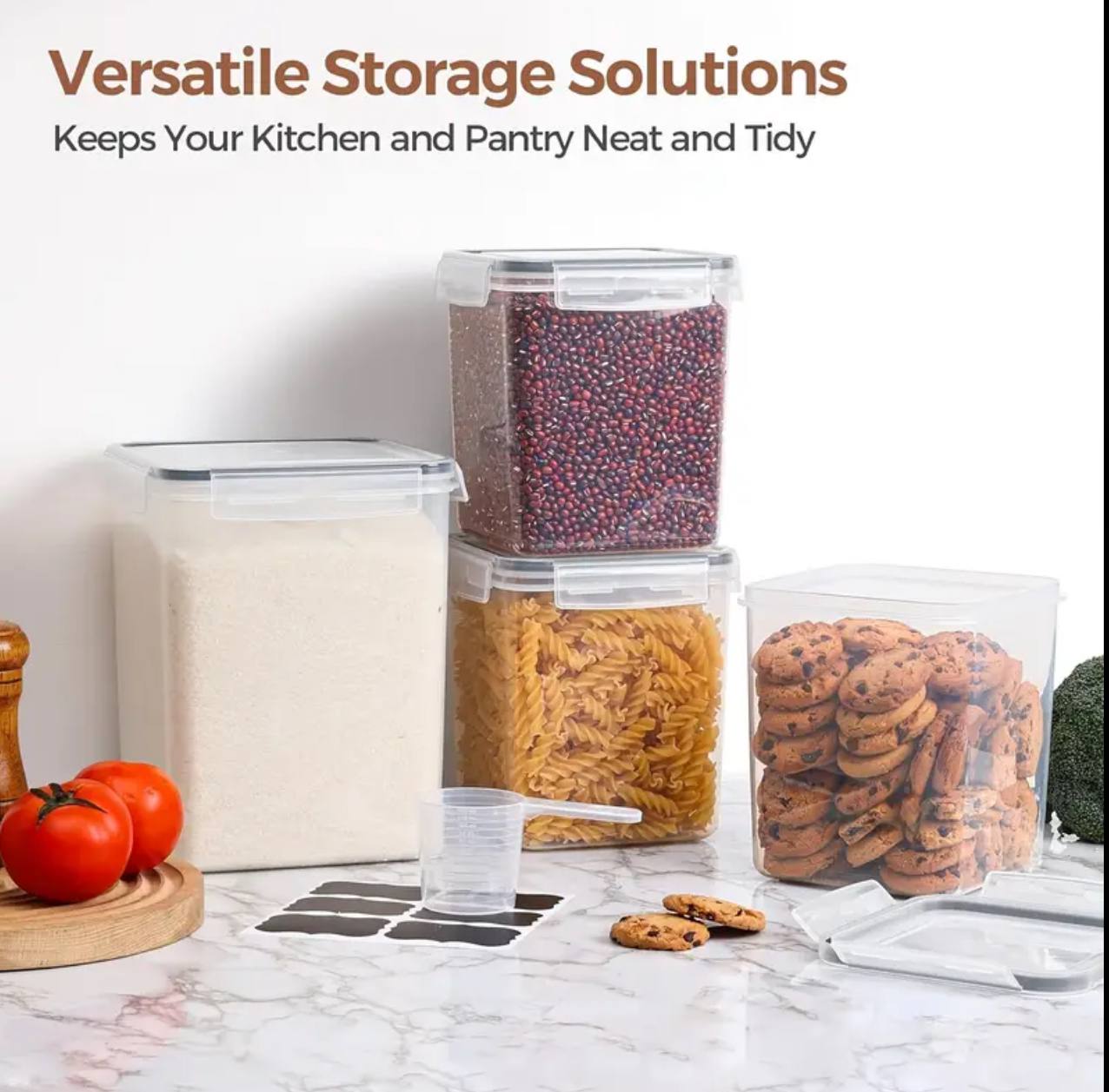 4pcs BPA free airtight Food storage containers.