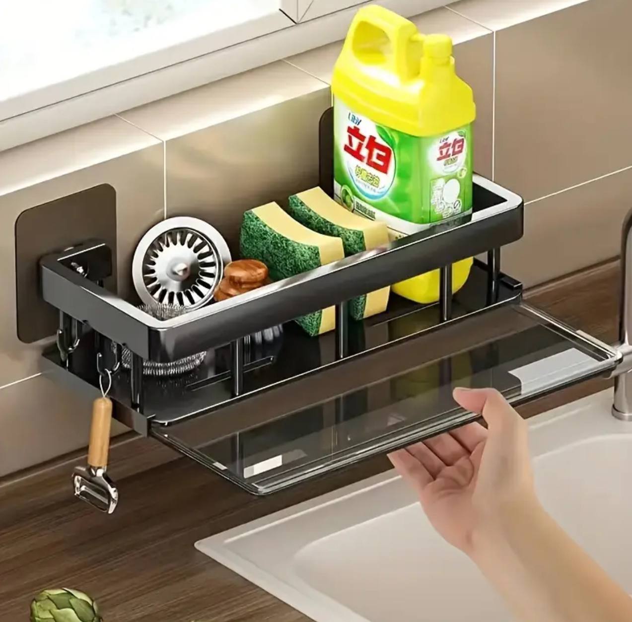 Aluminum Kitchen Storage Rack Sink Drain Rack