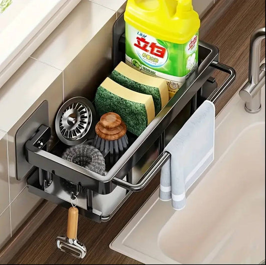 Aluminum Kitchen Storage Rack Sink Drain Rack