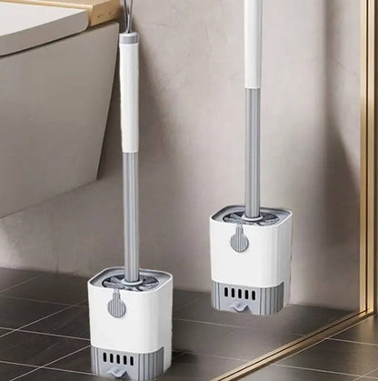 Wall Mounted Long Handle Toilet Cleaning Brush With Holder
