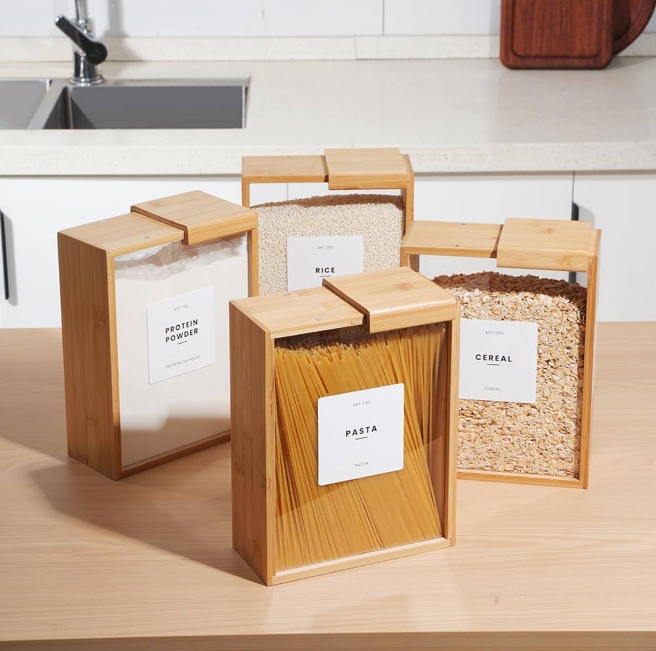 3L Transparent Dry Food Cereal Storage Container