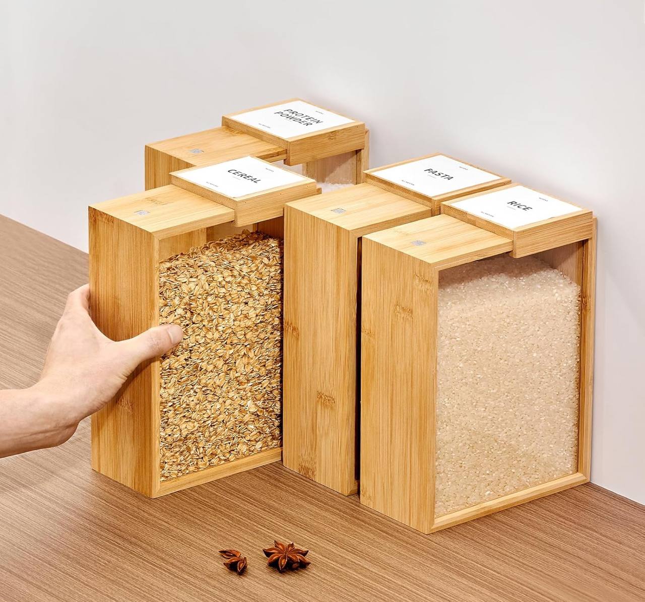 3L Transparent Dry Food Cereal Storage Container