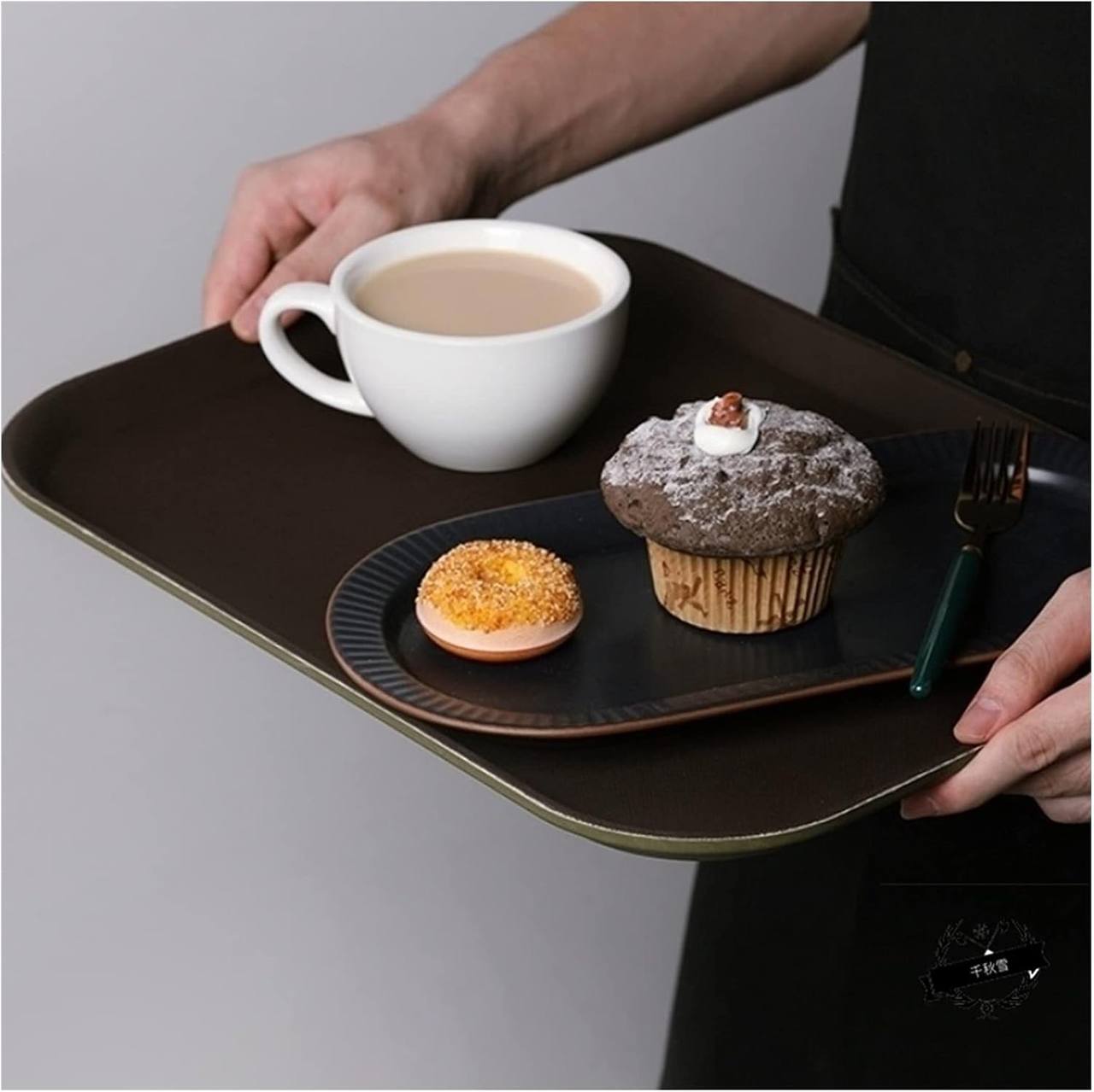 Antislip Rectangle serving Tray