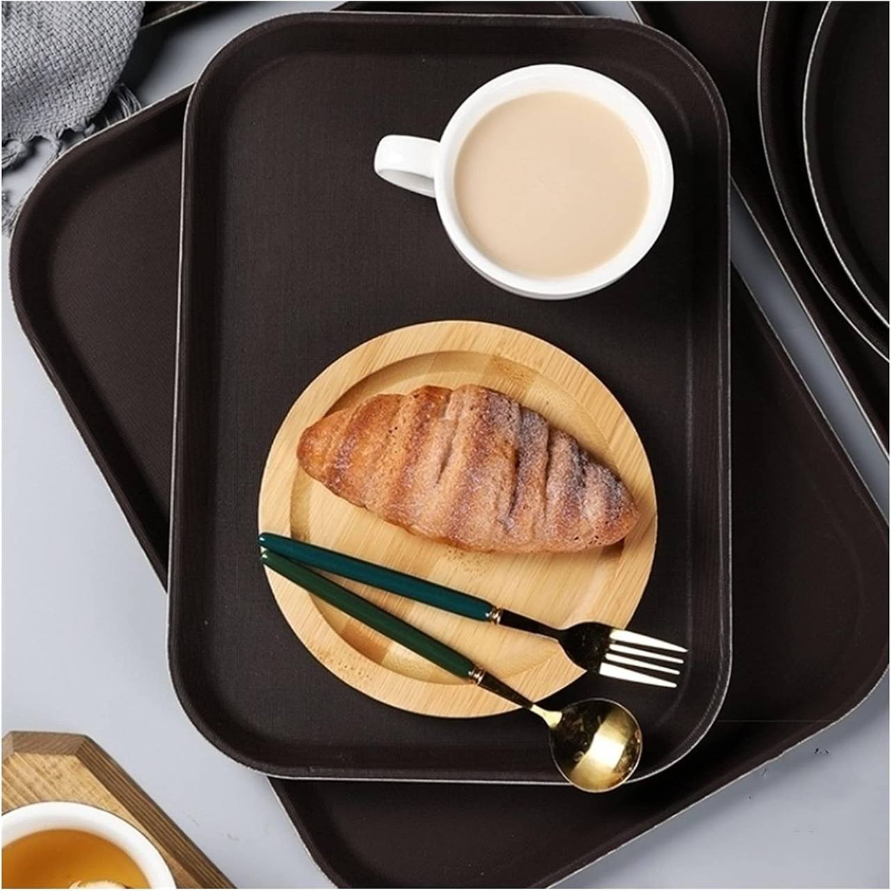 Antislip Rectangle serving Tray