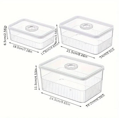 Acrylic Transparent fridge organizer set of 3