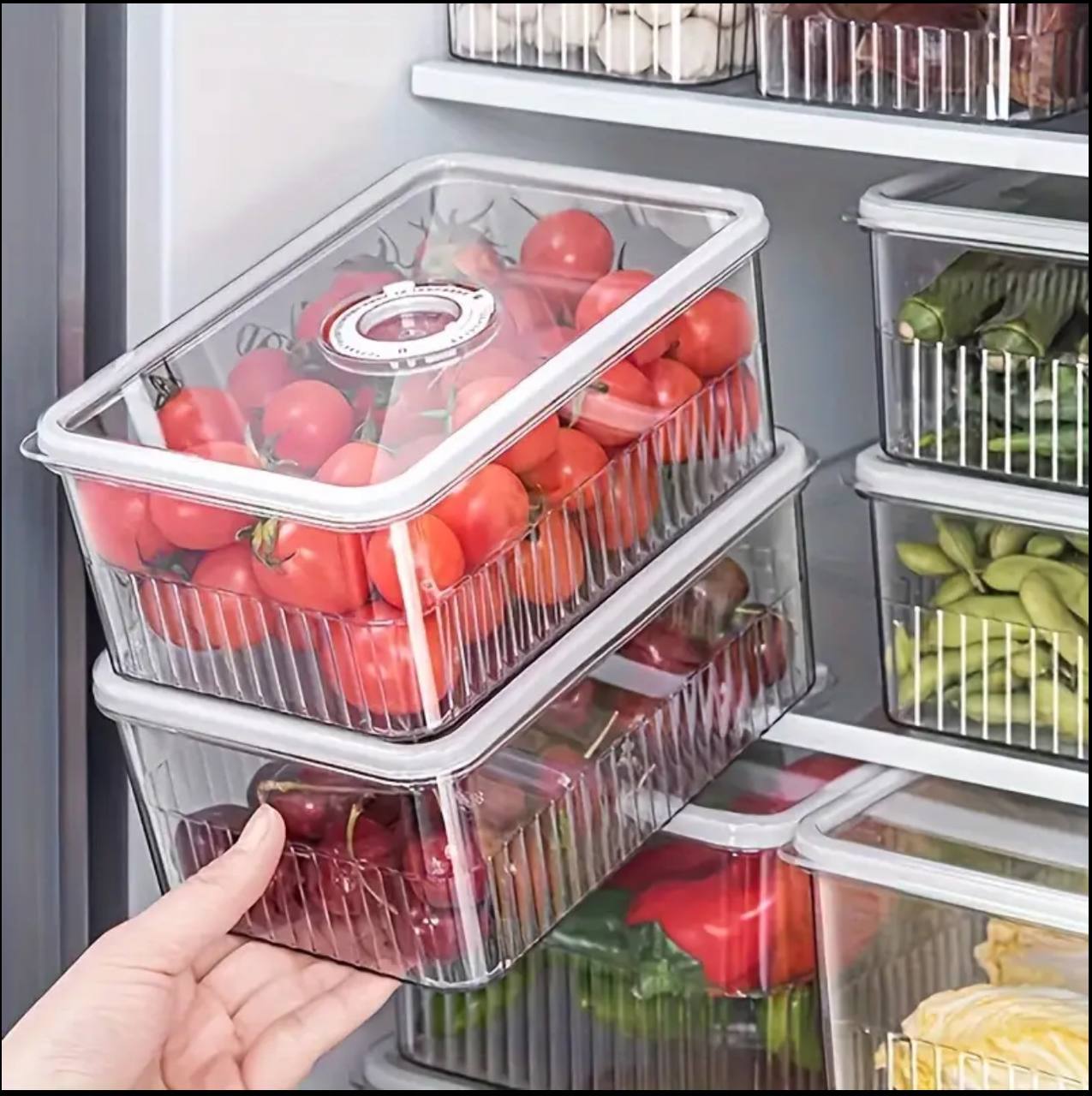 Acrylic Transparent fridge organizer set of 3