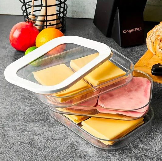 3 in 1 stackable bacon and cheese container