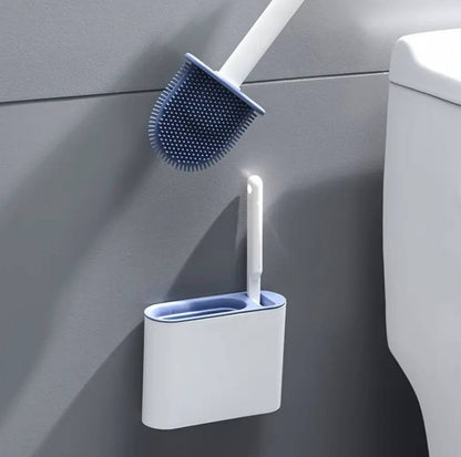 Wall hanging toilet brush with Holder & cleaning brush