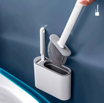 Wall hanging toilet brush with Holder & cleaning brush