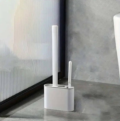 Wall hanging toilet brush with Holder & cleaning brush
