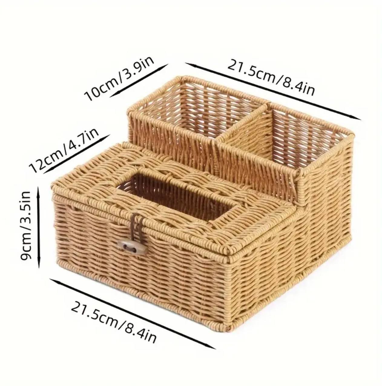 3 slots storage organizer with serviette holder