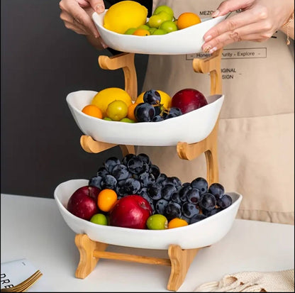 3 layer ceramic fruit