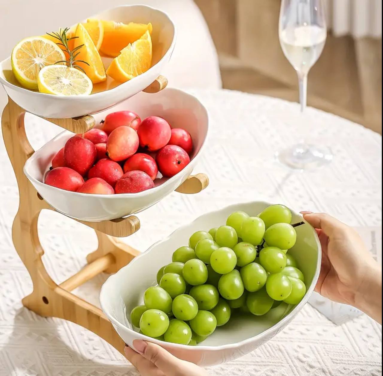 3 layer ceramic fruit