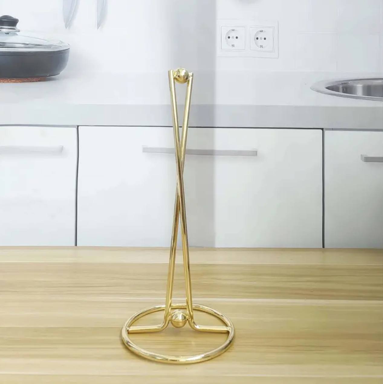 Vertical Iron Paper Towel Holder 
Kitchen towel holder