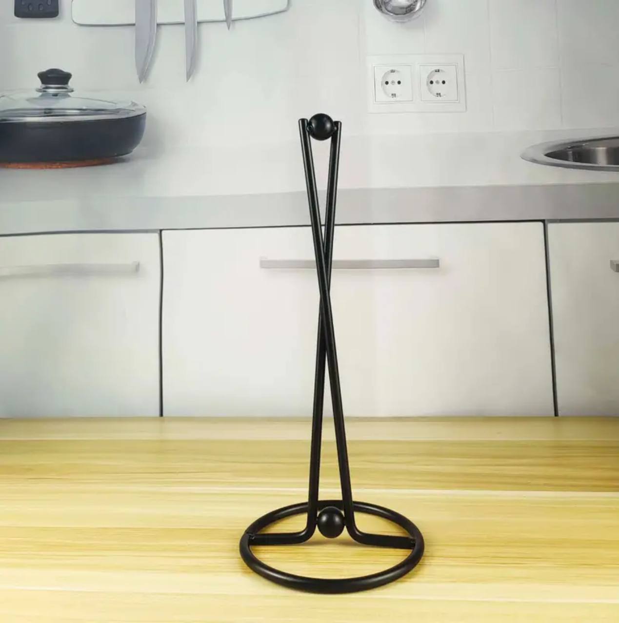 Vertical Iron Paper Towel Holder 
Kitchen towel holder