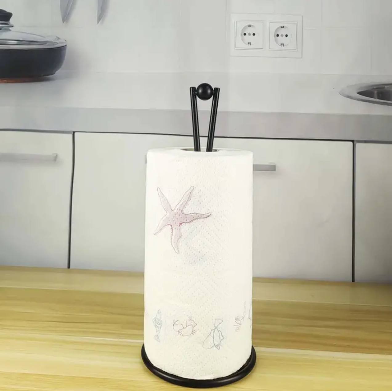 Vertical Iron Paper Towel Holder 
Kitchen towel holder