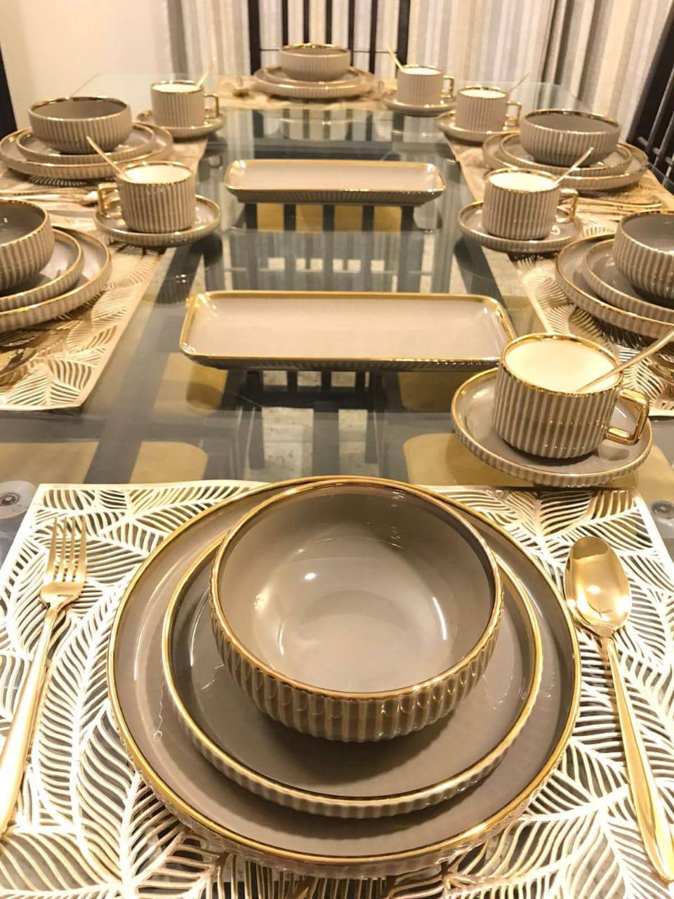 32pcs Elegant  European Porcelain Dinner set