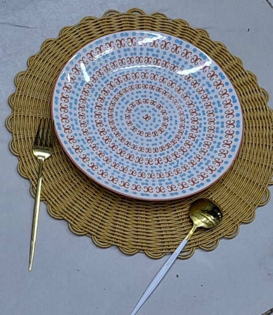 6pc Rattan unique mats