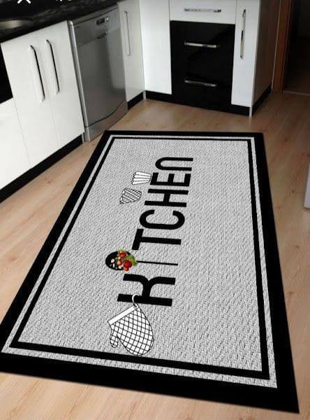 2pcs kitchen mats with rubber super non-slip underside