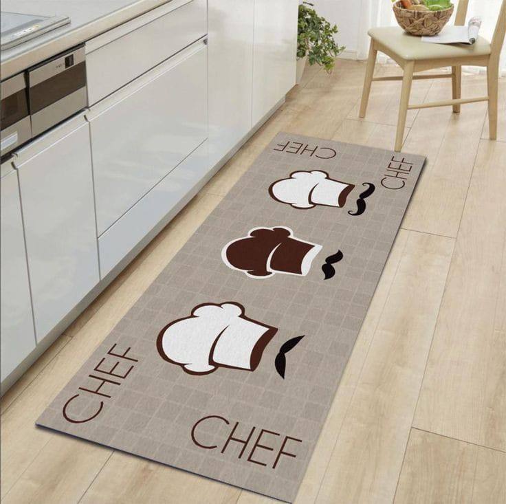 2pcs kitchen mats with rubber super non-slip underside