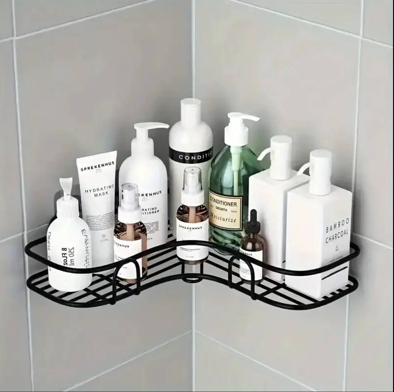 1pc Bathroom Shelves Triangular Corner Shower Shelf
