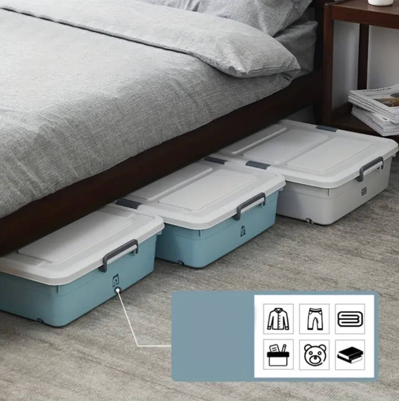 Underbed storage Organizer
With Wheels