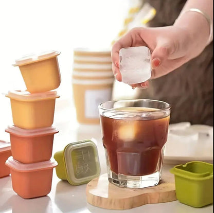 6Pcs ice Cube Mold lid Freezer