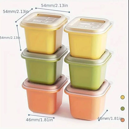 6Pcs ice Cube Mold lid Freezer