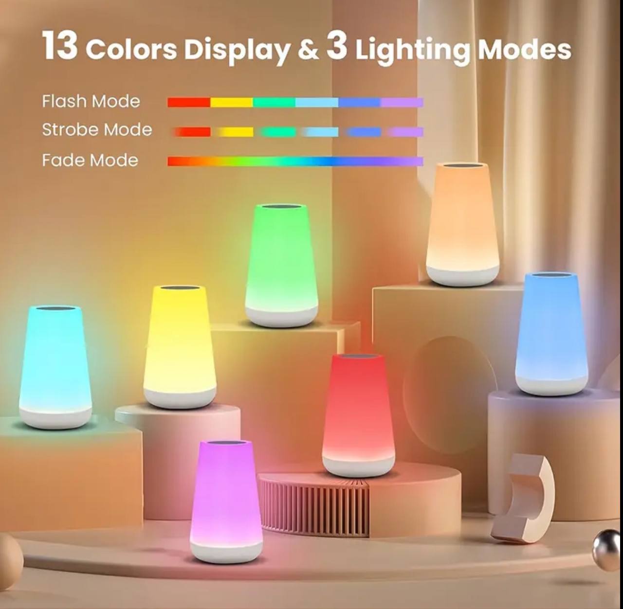 USB Rechargeable LED Table Lamp With Remote Control