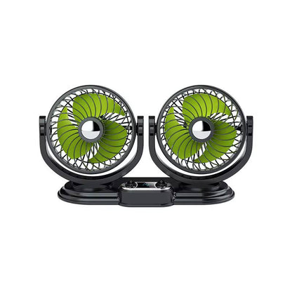 2 speed Double headed vehicle fan