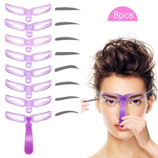 8 different shapes eyebrow shaper
