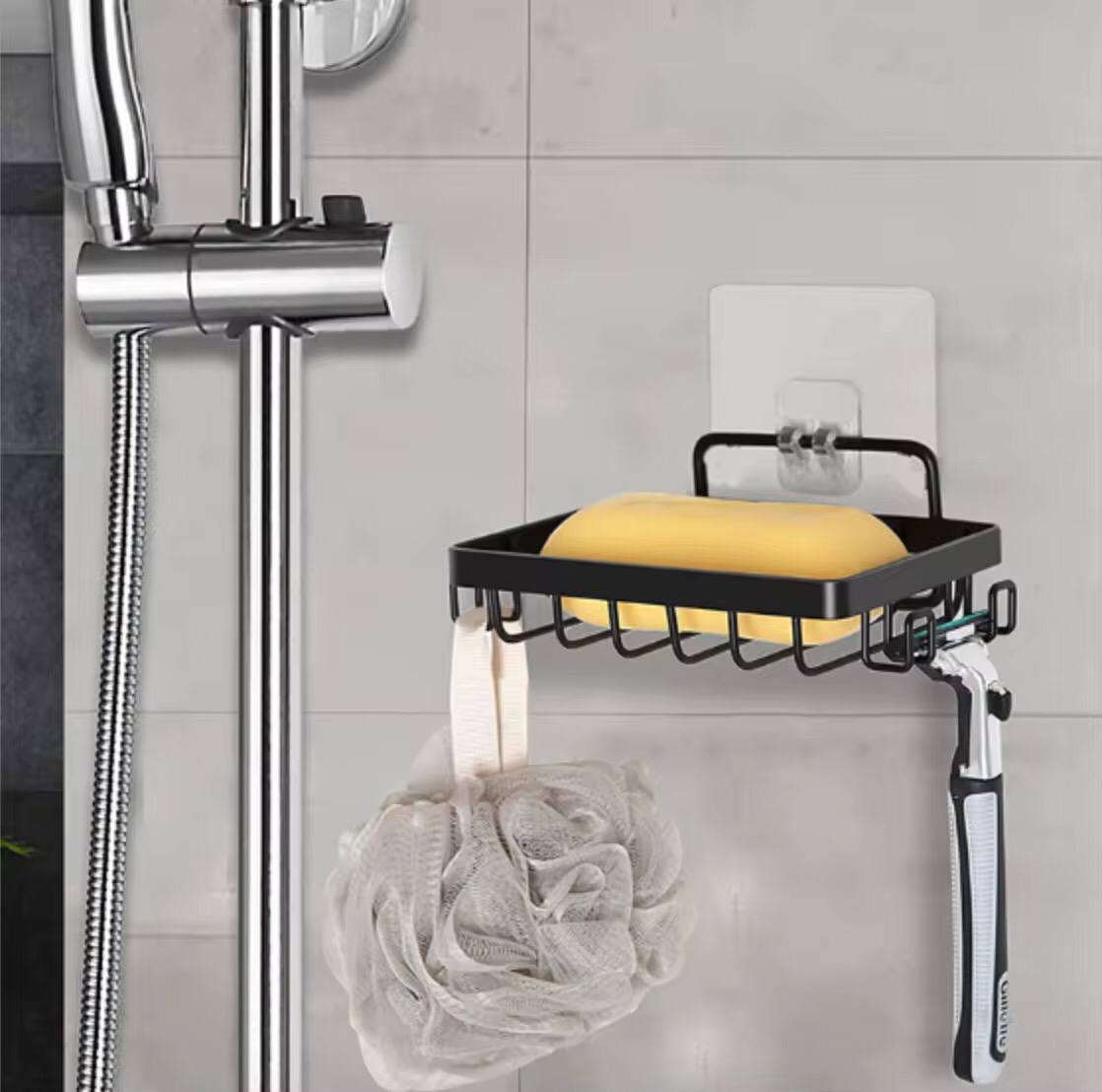 Wall mounted stainless steel soap dish