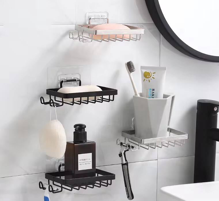 Wall mounted stainless steel soap dish