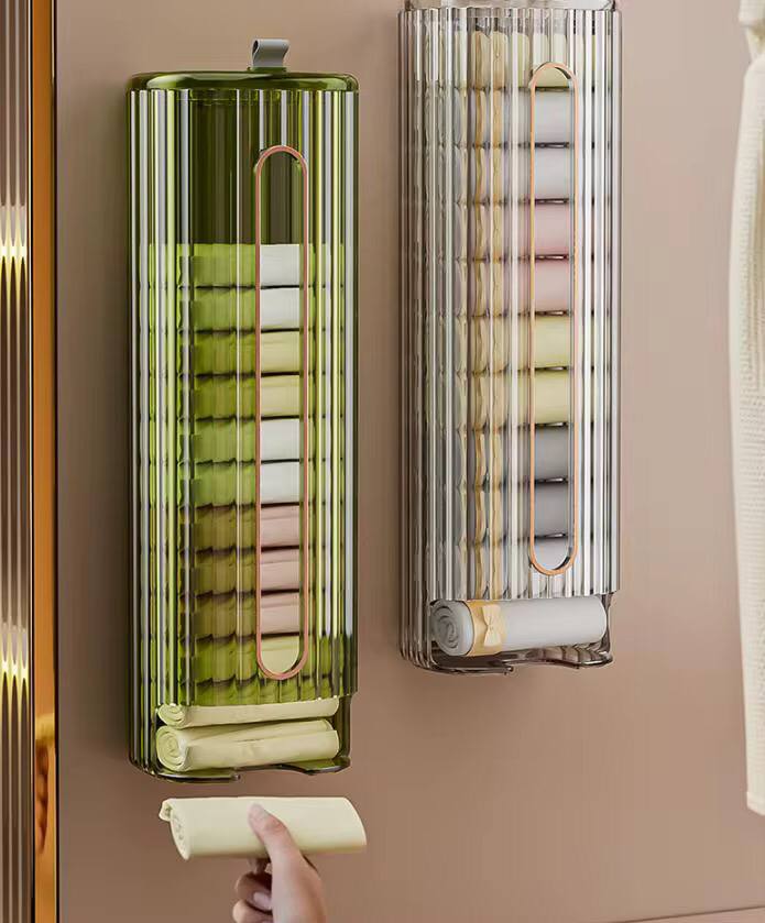 Wall mounted storage box hollow underwear organizer