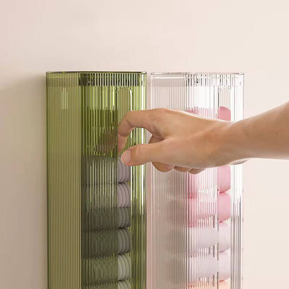 Wall mounted storage box hollow underwear organizer