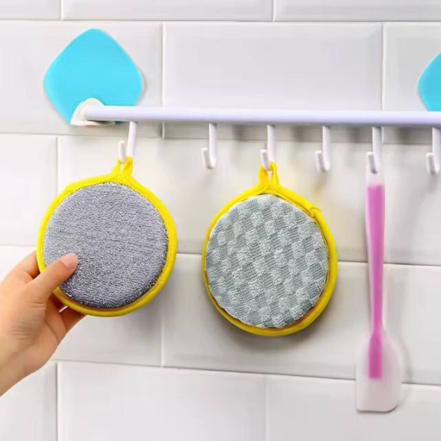 5Pcs Double Side Dishwashing Sponge