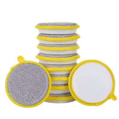 5Pcs Double Side Dishwashing Sponge
