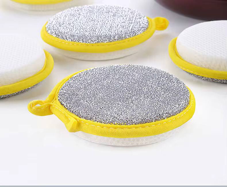 5Pcs Double Side Dishwashing Sponge