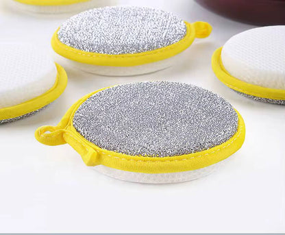 5Pcs Double Side Dishwashing Sponge